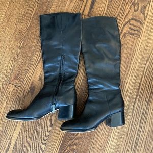 Sam Edelman Black Pointed-Toe Boots